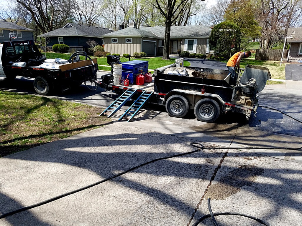 Mudjacking Job Photos & Videos Kansas City Foundation 1
