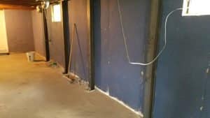 Indoor foundation wall fix
