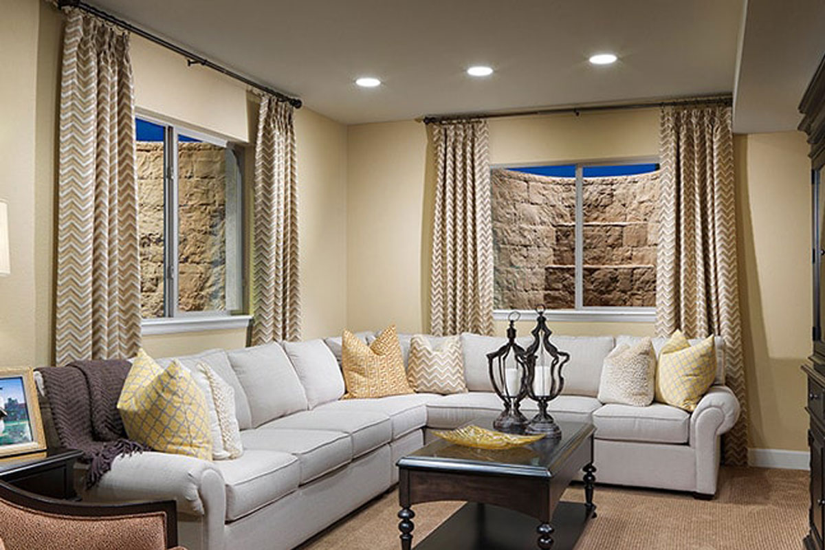 Egress Windows set in family room