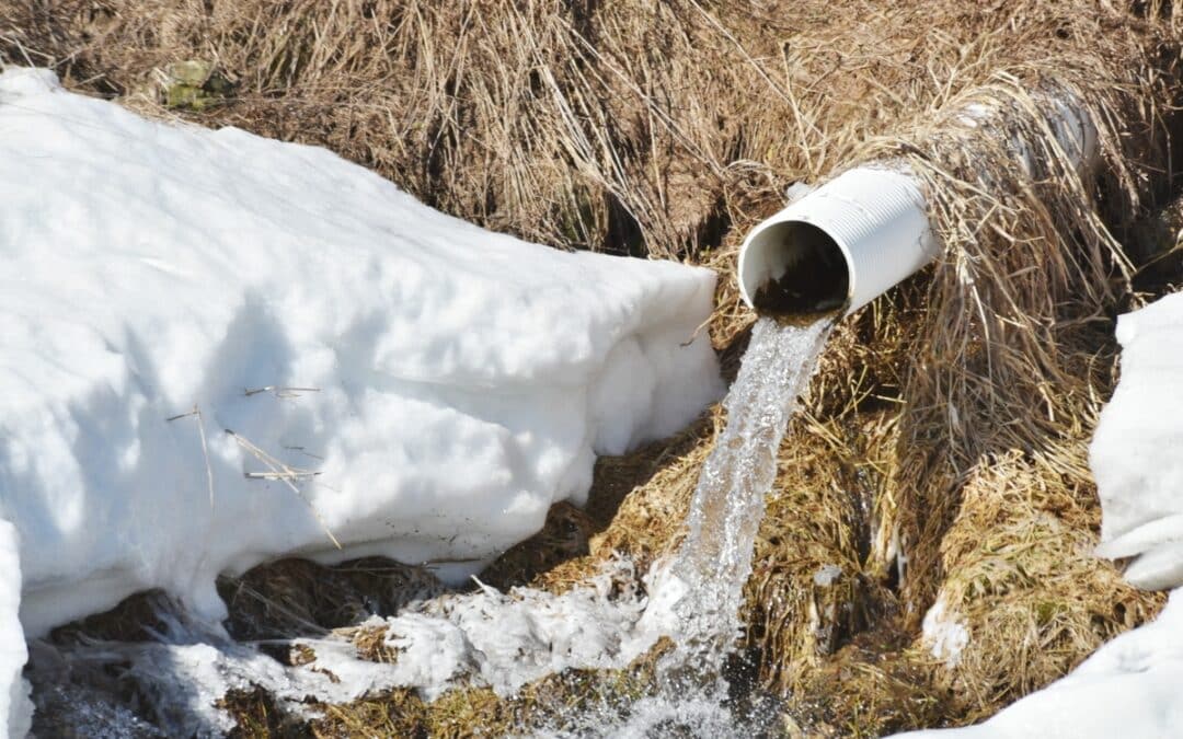 where does sump pump water go