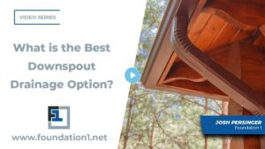 best downspout drainage option